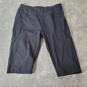 Baleaf Womens Shorts 2XL Plus Leggings Black Lightweight Poly Blend BLA116E